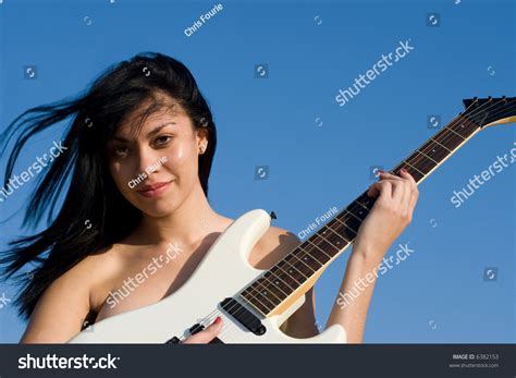 sexy girl nude|Girl playing guitar nude